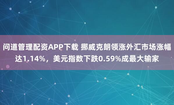 问道管理配资APP下载 挪威克朗领涨外汇市场涨幅达1.14%，美元指数下跌0.59%成最大输家